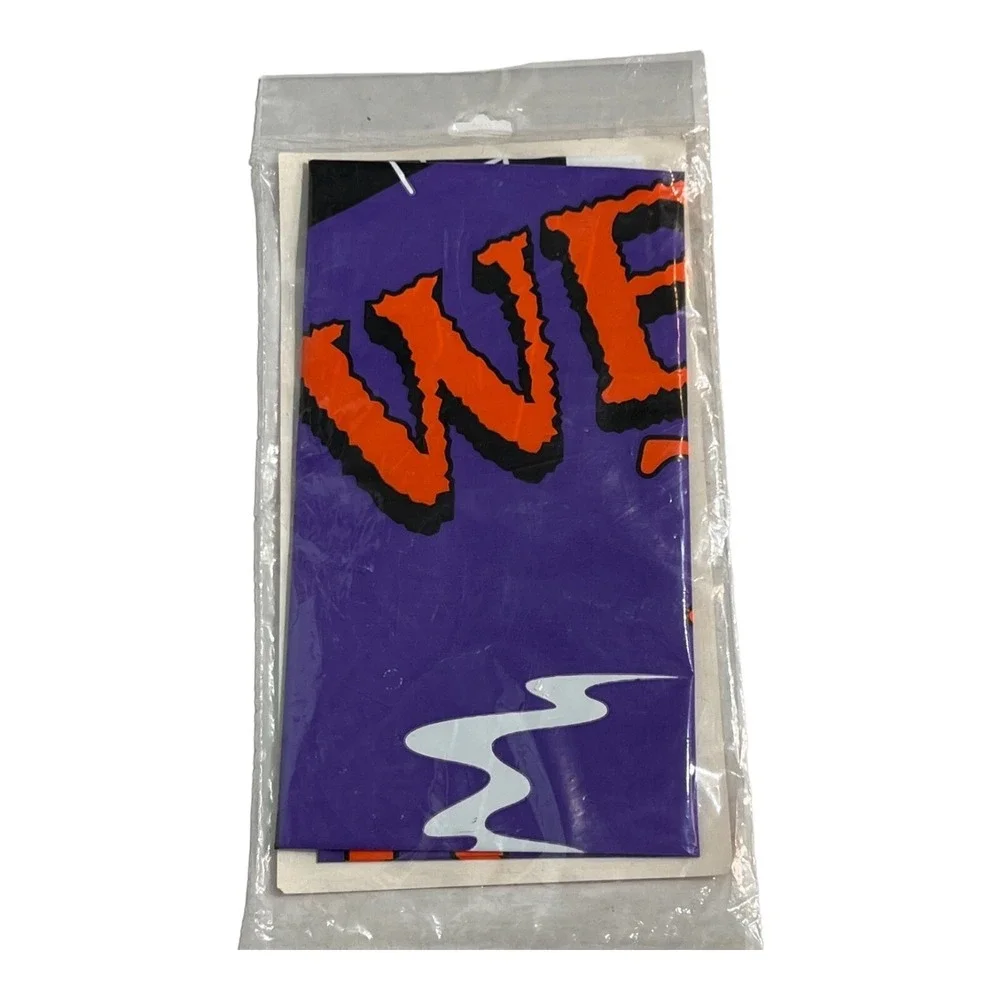 Vintage Jeanmarie Halloween Door Decoration 6' x2.5' Witch + 2 Wind Socks 1995